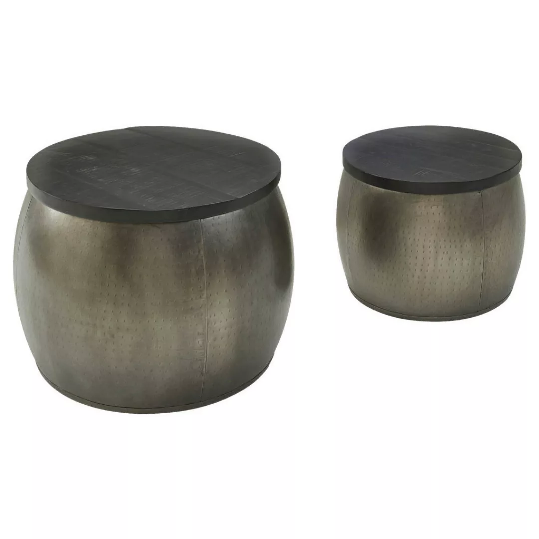 Couchtisch 2er-Set. silber B/H/T: ca. 0x45x0 cm günstig online kaufen