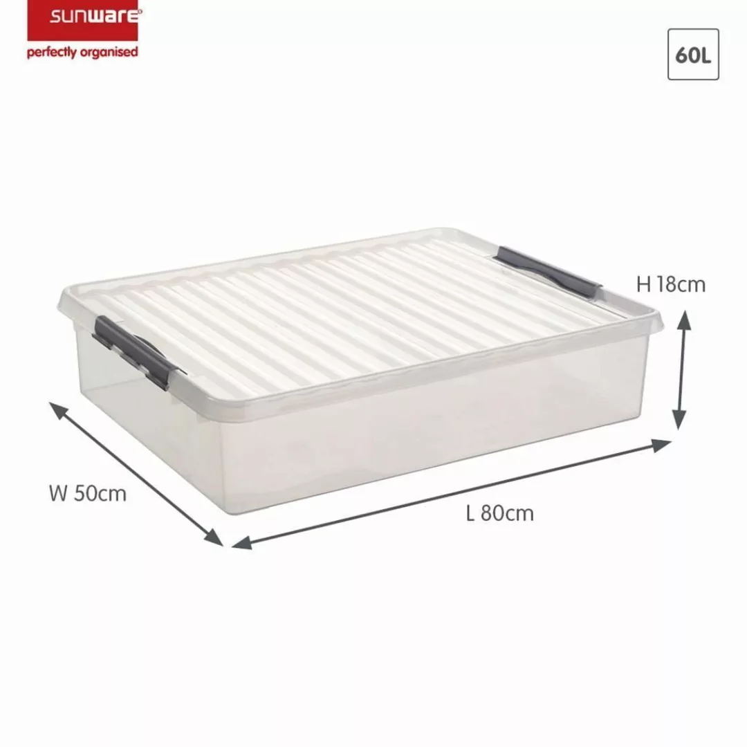 Sunware Aufbewahrungsbox Sunware Bettbox Q-Line 60L günstig online kaufen