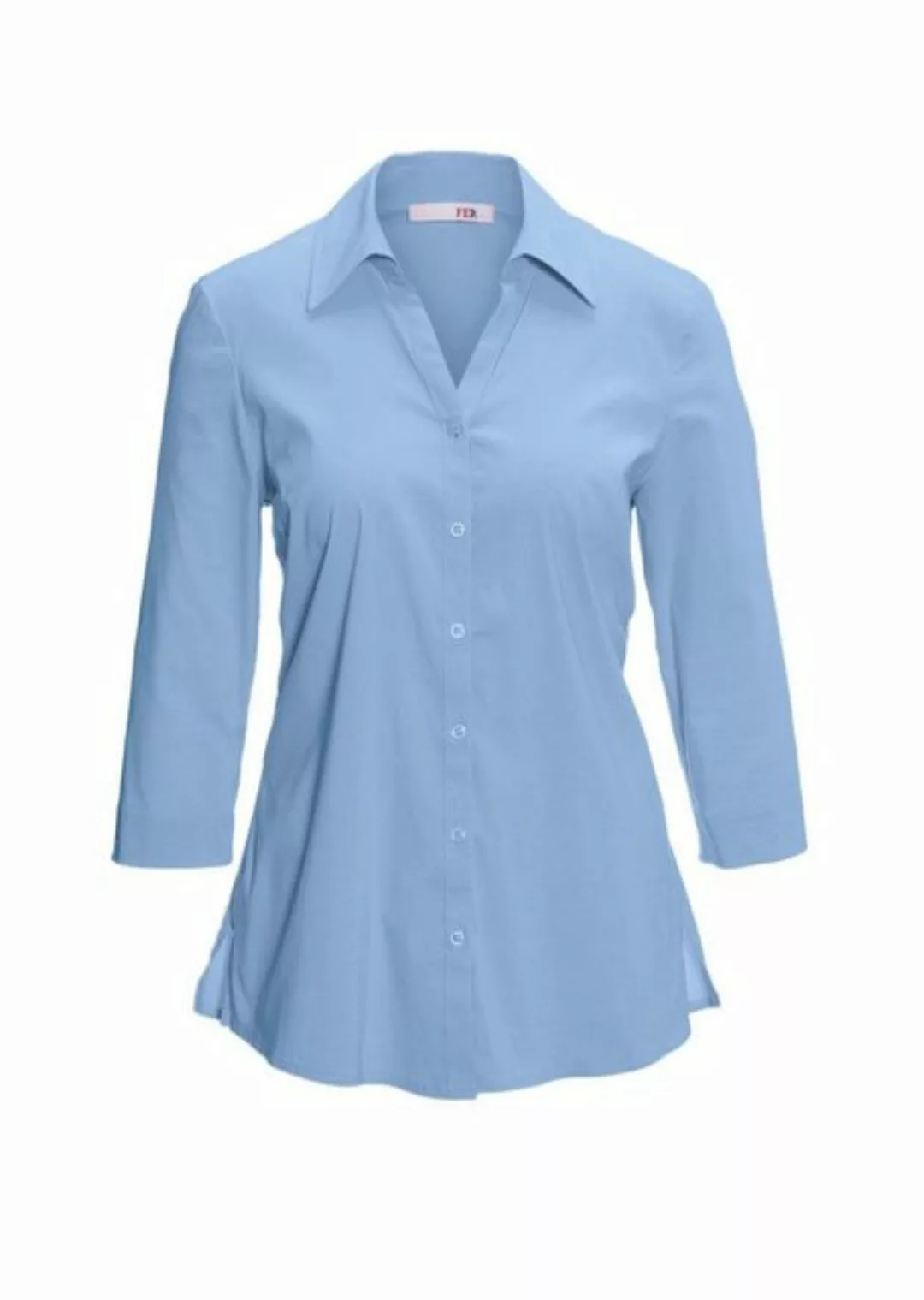 GOLDNER Hemdbluse Kurzgröße: Stretchbequeme Bluse mit Baumwolle günstig online kaufen