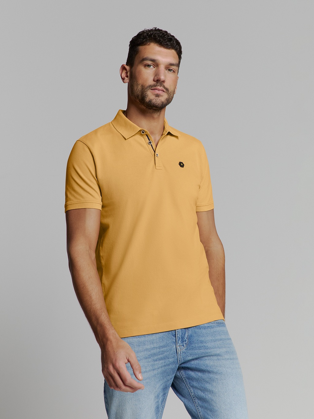 NO EXCESS Poloshirt "No Excess Poloshirt Polo Pique Garment Dyed" günstig online kaufen