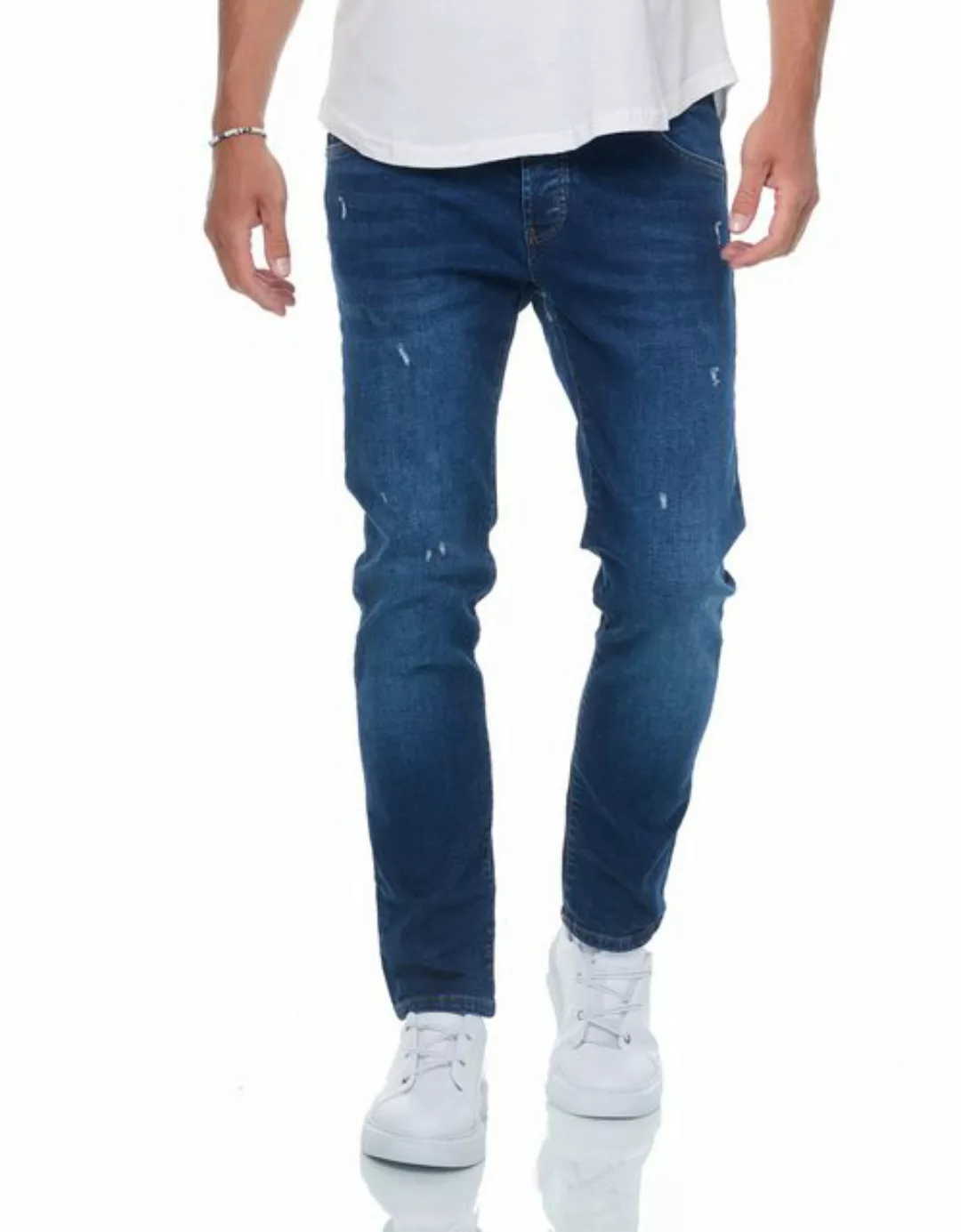 Denim Distriqt Regular-fit-Jeans Herren Regular Fit Jeans Blau W32/32 günstig online kaufen