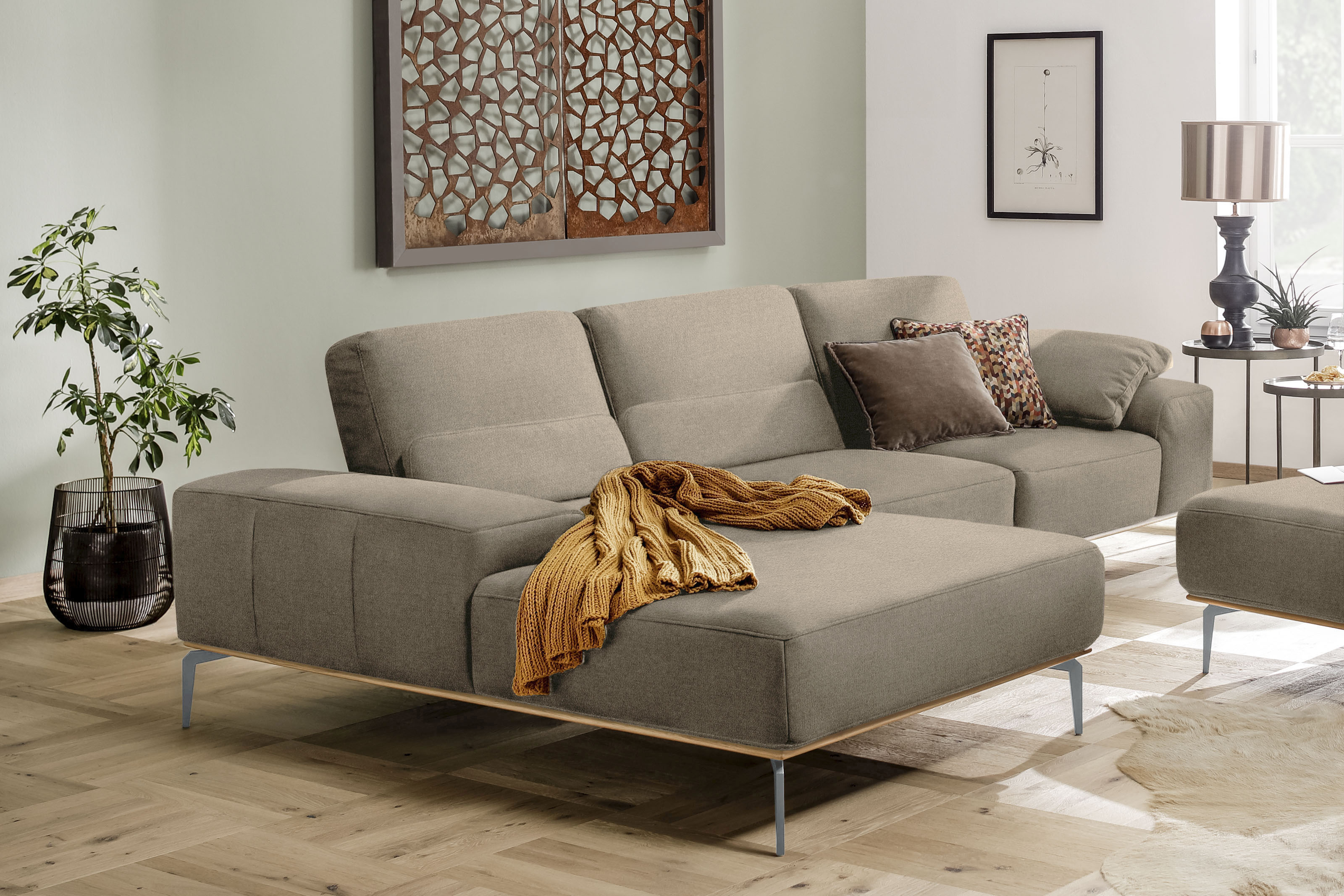 W.SCHILLIG Ecksofa "run, Designsofa mit tollem Sitzkomfort, bequem, L-Form" günstig online kaufen