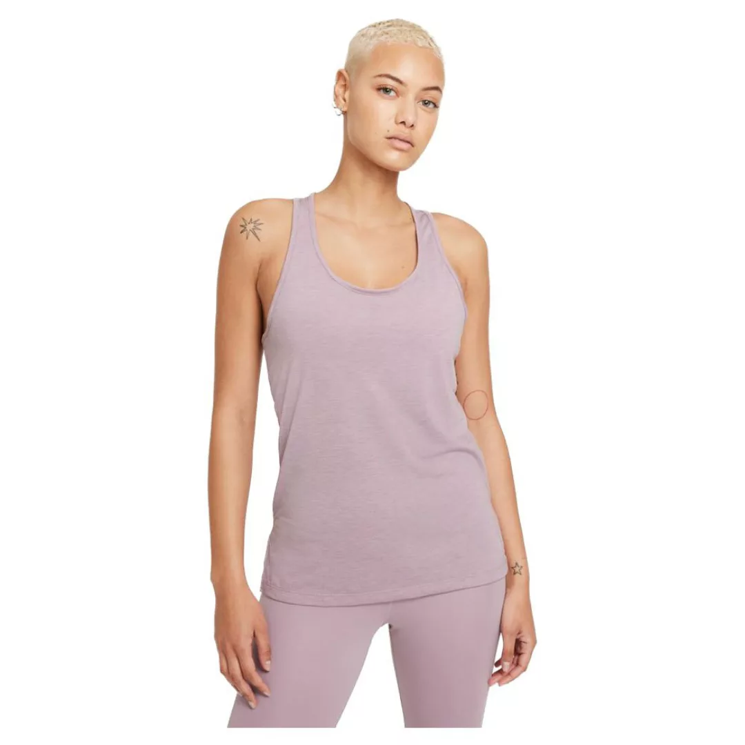 Nike Yoga Ärmelloses T-shirt L Plum Fog / Htr / Venice günstig online kaufen