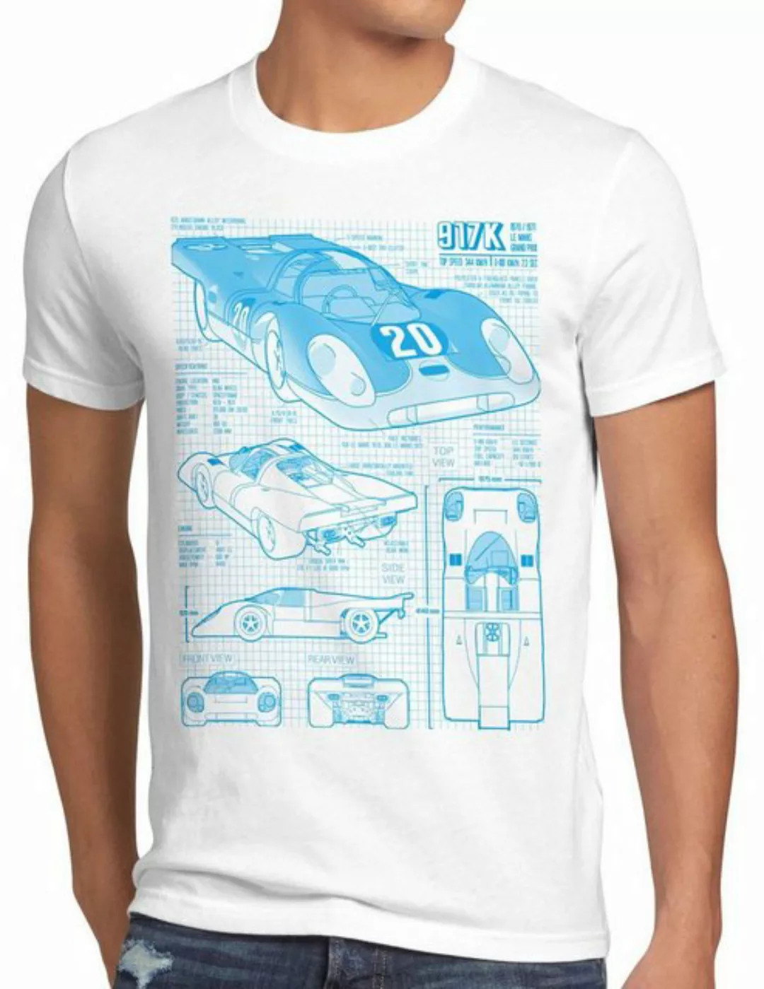 style3 Print-Shirt Herren T-Shirt 917K Le Mans 24stunden rennen 997 996 gt2 günstig online kaufen