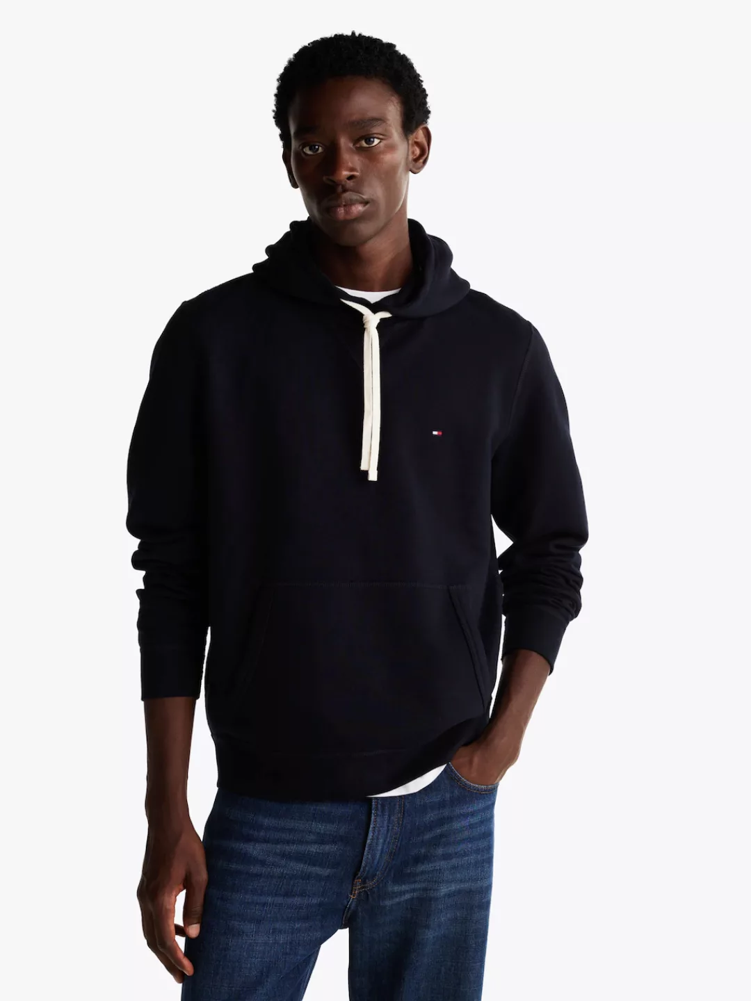 Tommy Hilfiger Hood Essential Small Flag Navy - Größe XXL günstig online kaufen