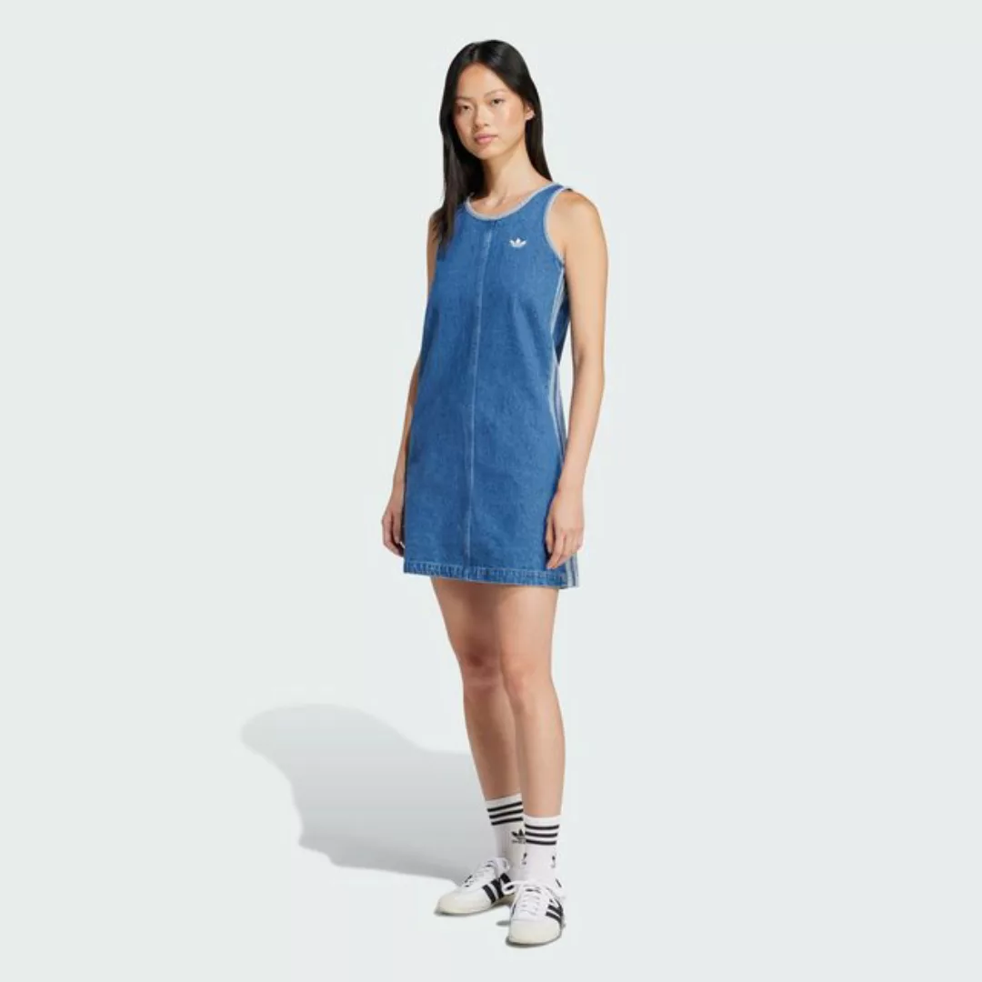 adidas Originals Midikleid ADICOLOR DENIM 3-STREIFEN TANKTOP-KLEID günstig online kaufen