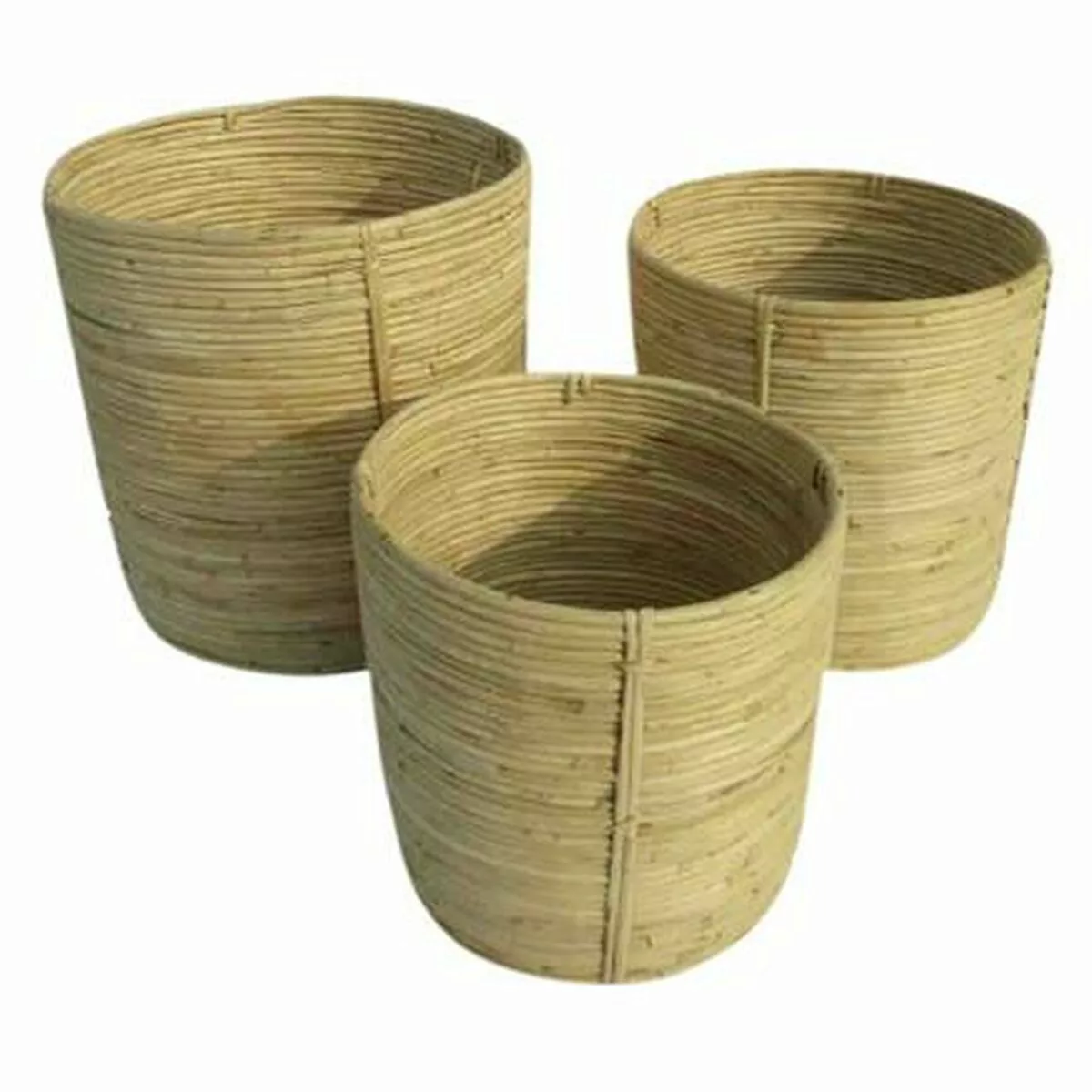 Korb-set Dkd Home Decor Natürlich Rattan Tropical (30 X 30 X 30 Cm) (3 Stüc günstig online kaufen