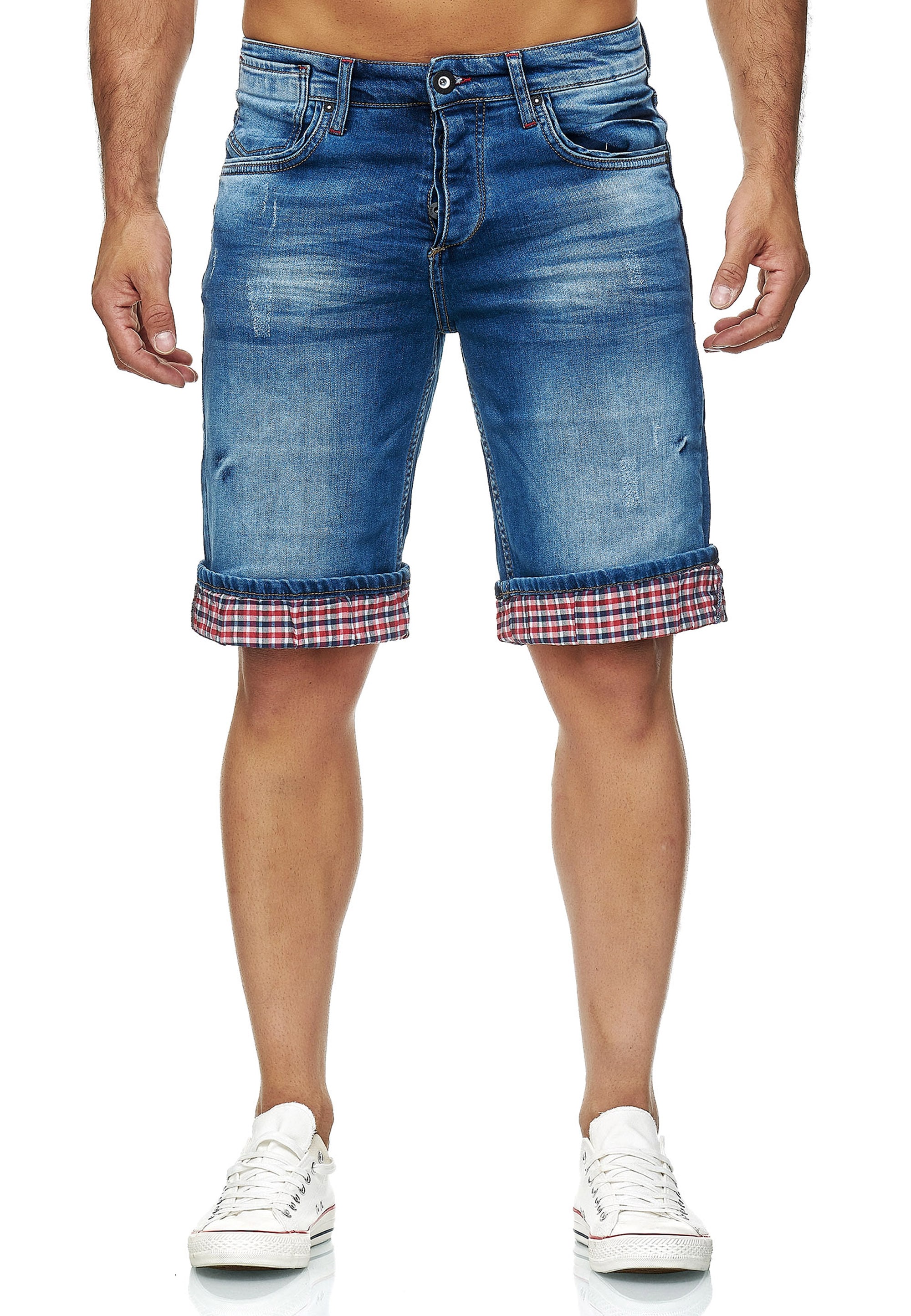 Rusty Neal Shorts "Satto", mit kariertem Umschlag günstig online kaufen