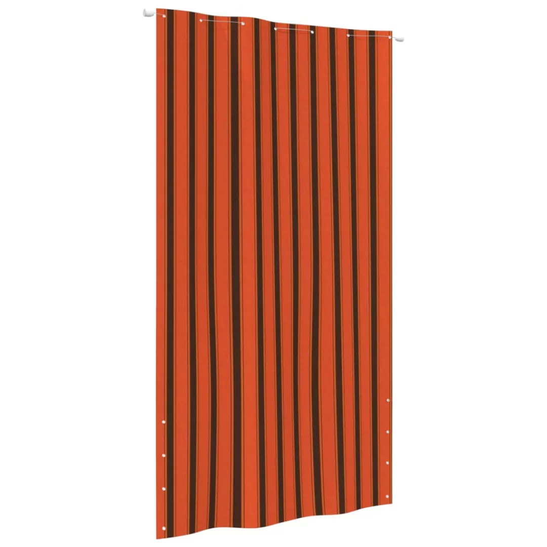 Vidaxl Balkon-sichtschutz Orange Und Braun 140x240 Cm Oxford-gewebe günstig online kaufen