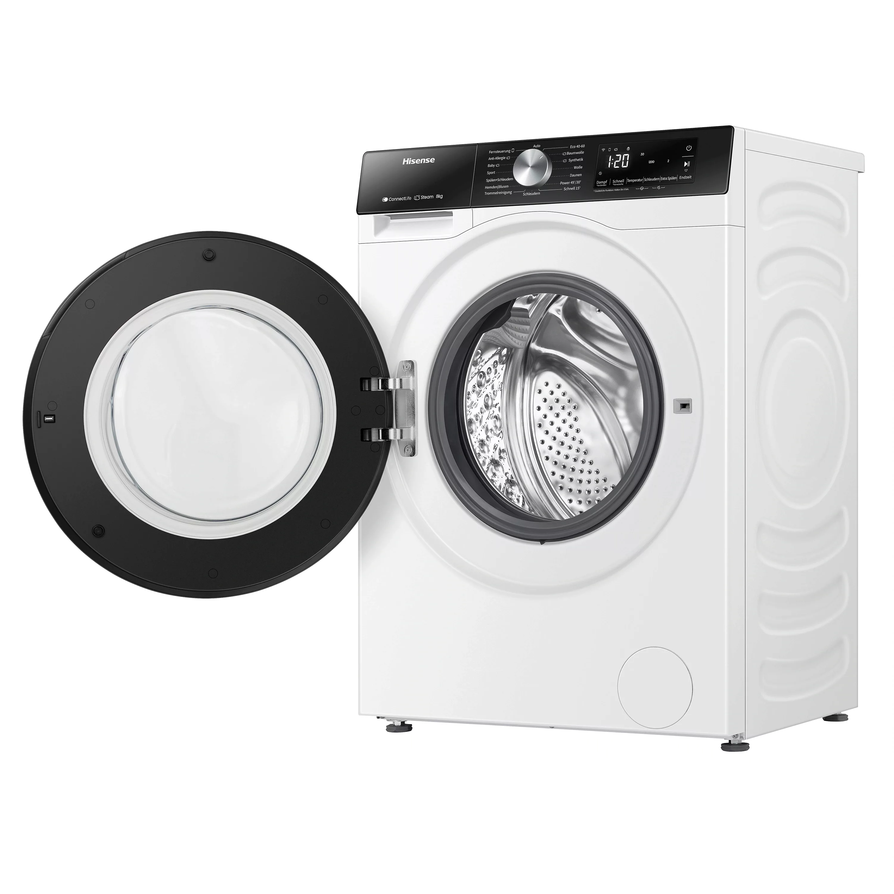 Hisense Waschmaschine »WF3S8043BW3«, 8 kg, 1400 U/min, Wifi-ConnectLife günstig online kaufen