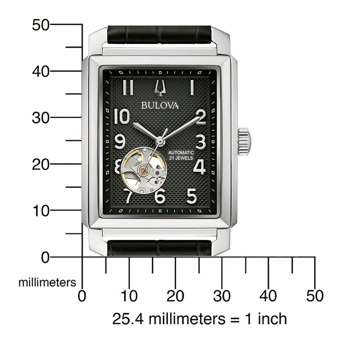Bulova Automatikuhr Sutton 96A269, Armbanduhr, Herrenuhr, günstig online kaufen