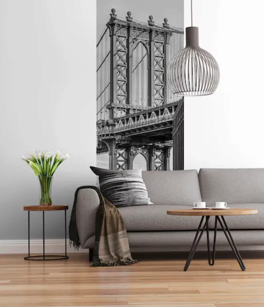 Komar Fototapete »Digitaldruck Vlies - Brooklyn View - Größe 100 x 280 cm«, günstig online kaufen