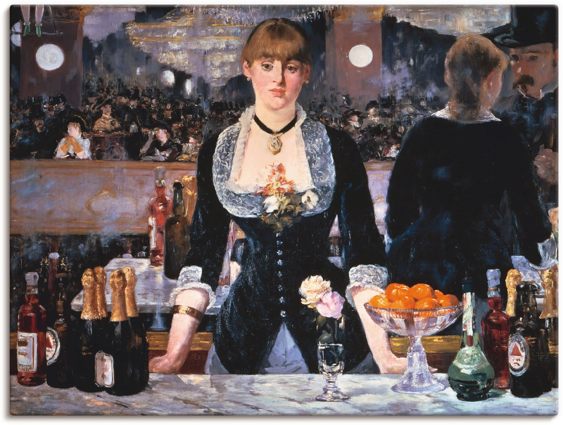 Artland Wandbild "Die Bar des Folies-Bergeres, um 1881", Frau, (1 St.), als günstig online kaufen