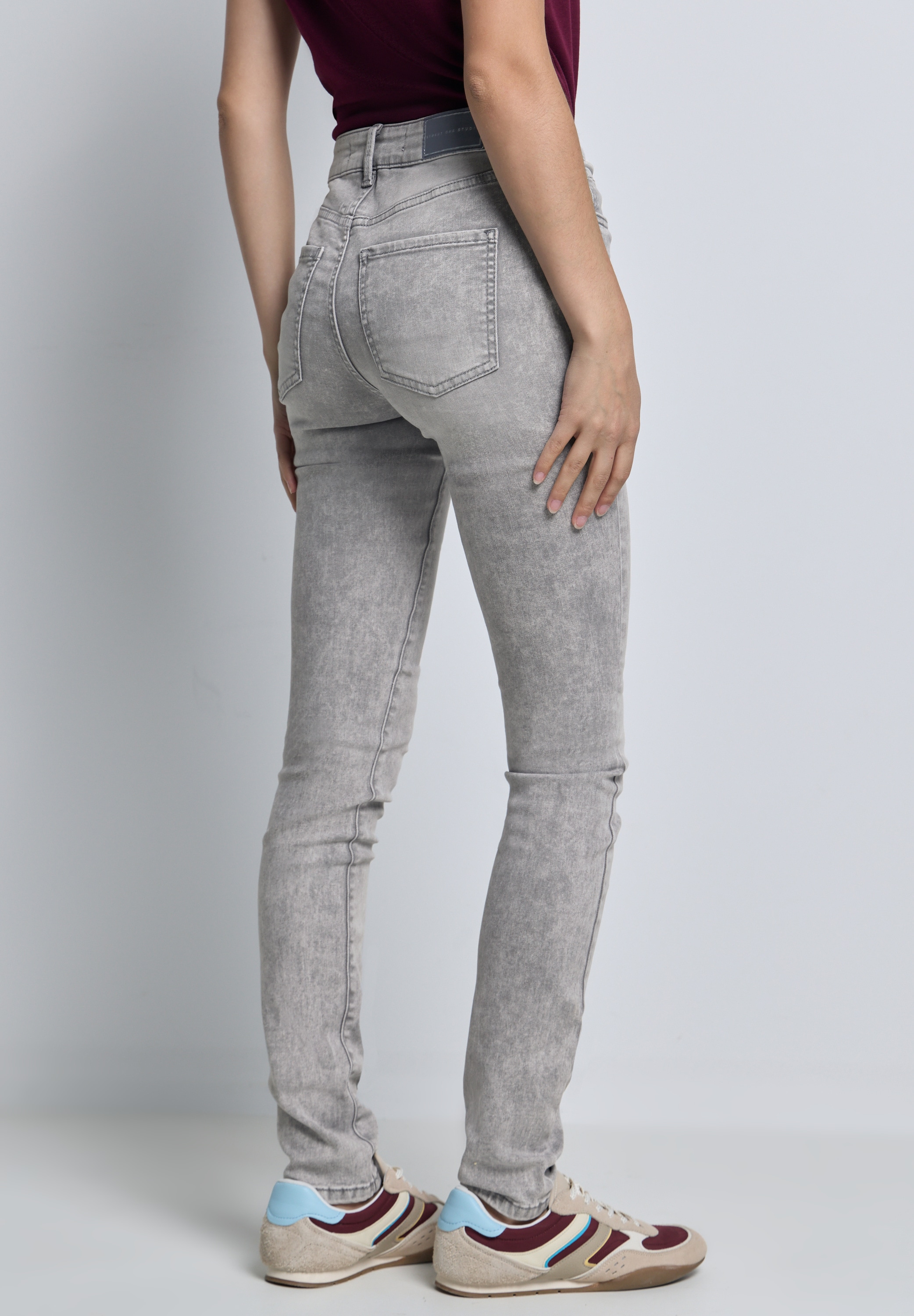 STREET ONE STUDIO Skinny-fit-Jeans, aus Baumwolle mit Stretchanteil günstig online kaufen