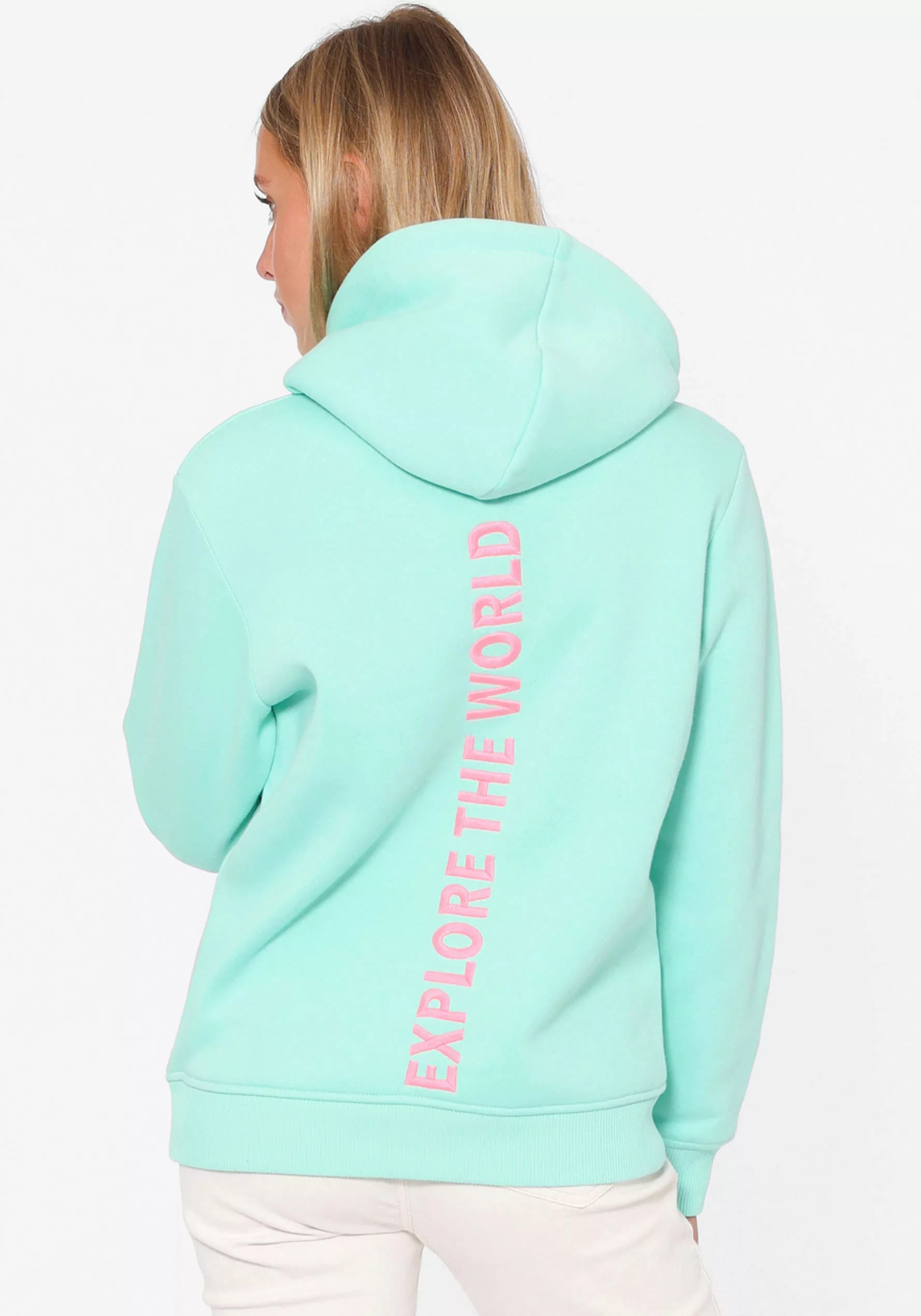 Zwillingsherz Hoodie "Explore the World" "Explore the World" mit Kapuze, Hu günstig online kaufen