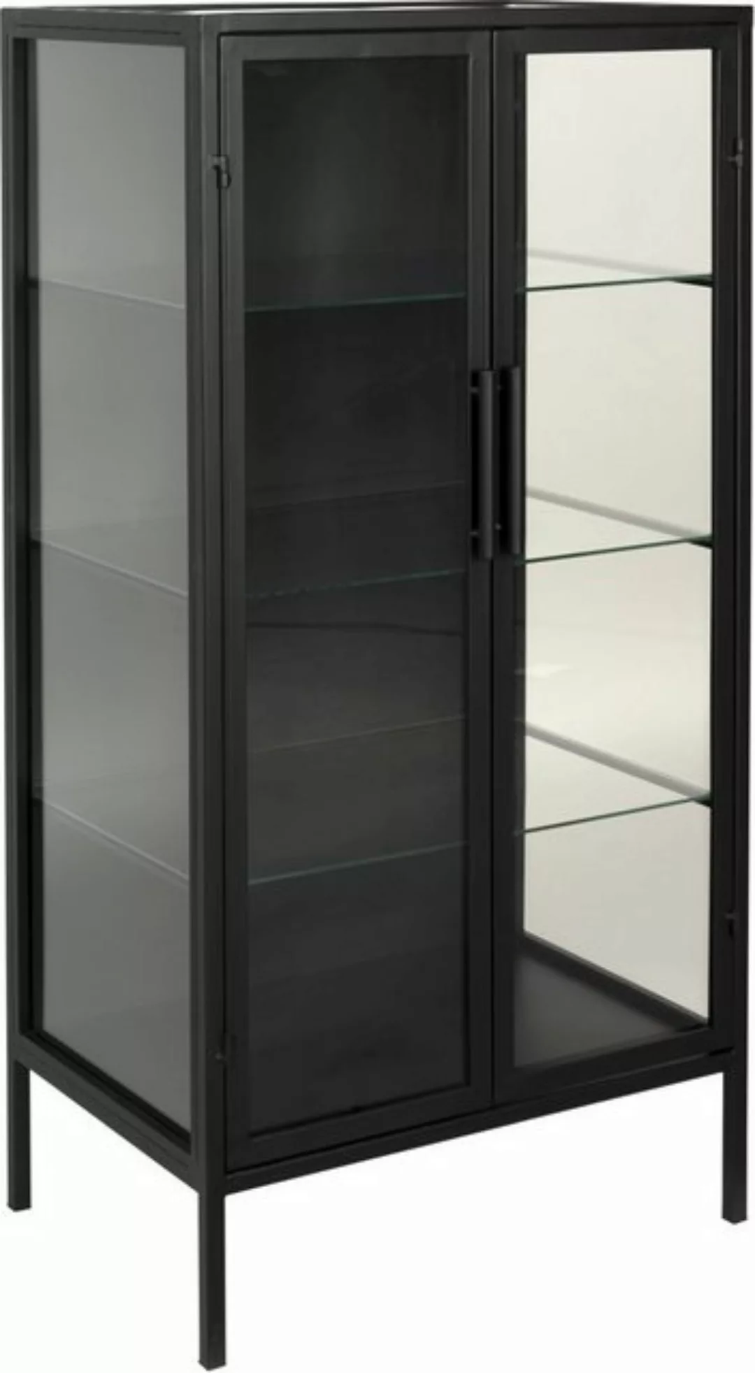 Trendmöbel24 Vitrine Vitrine Schrank ROB MEDIUM aus Metall im Vintage Style günstig online kaufen