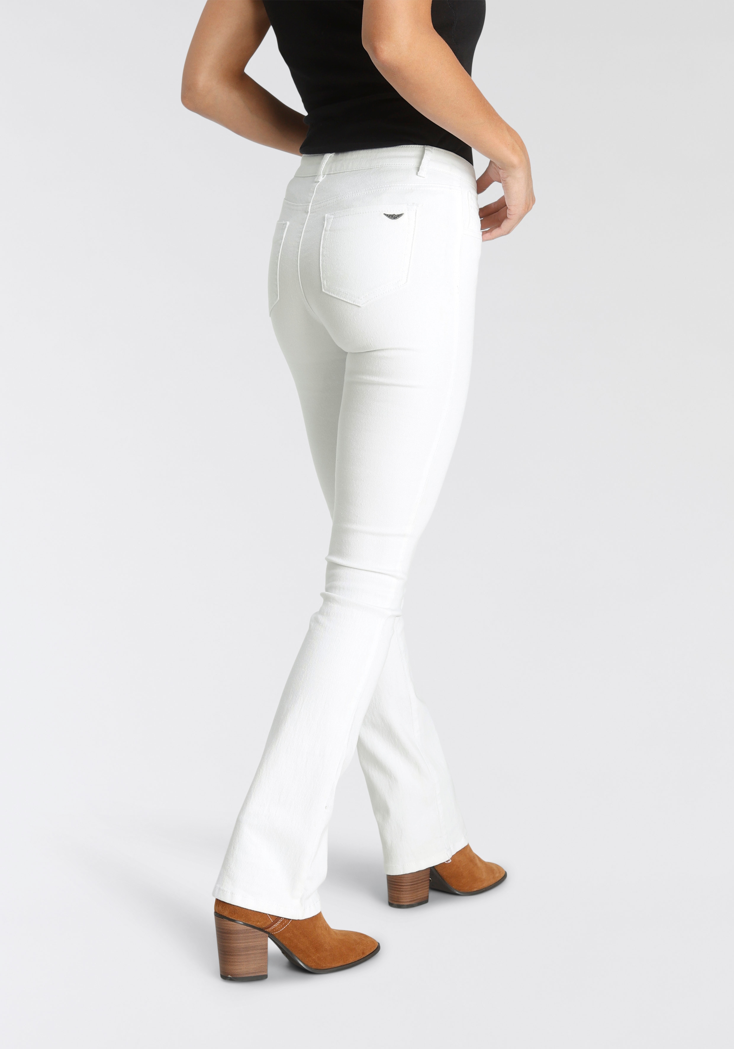 Arizona Bootcut-Jeans "Ultra-Stretch", Mid-Waist günstig online kaufen