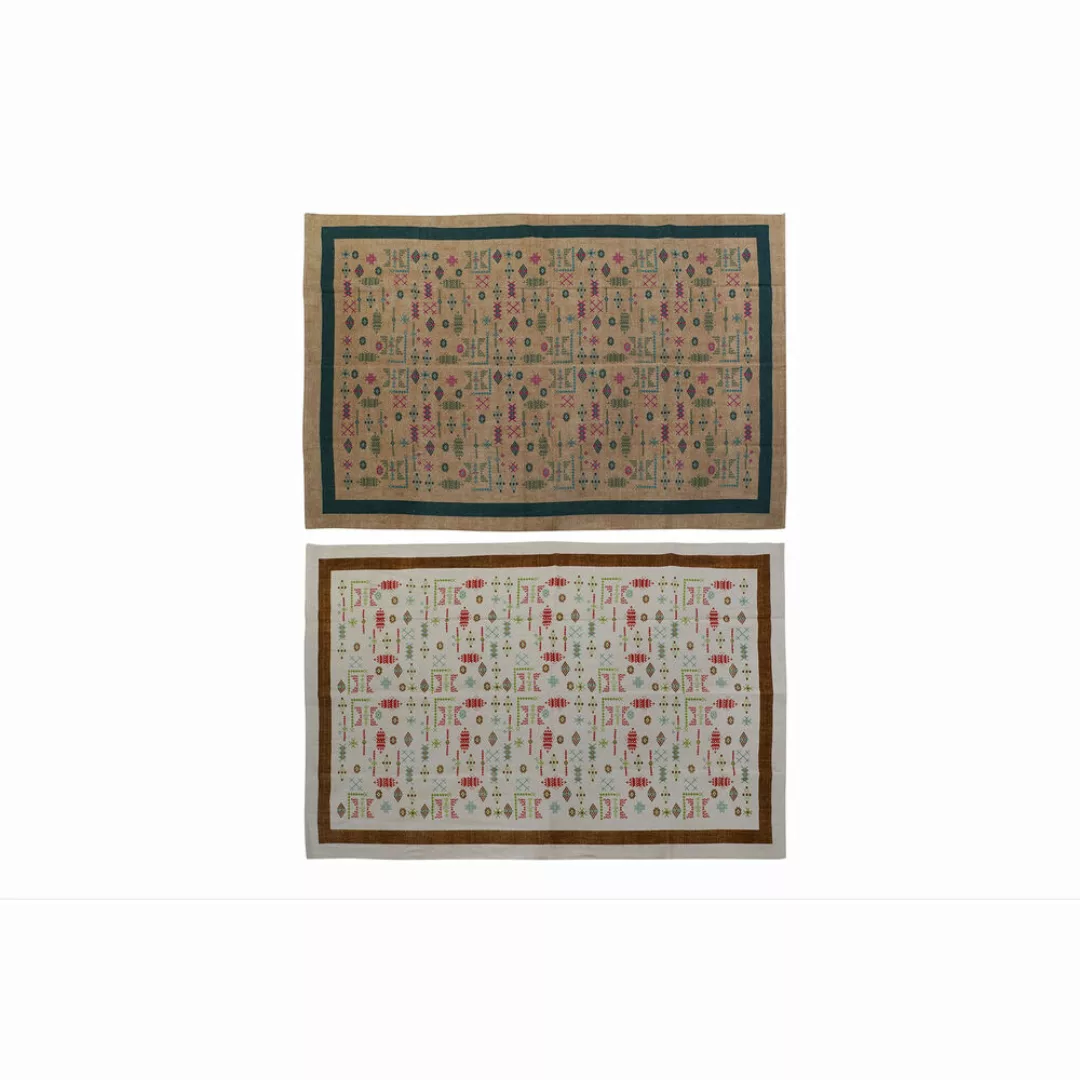 Teppich Dkd Home Decor Weiß Ikat (120 X 180 X 0,4 Cm) (2 Stück) günstig online kaufen