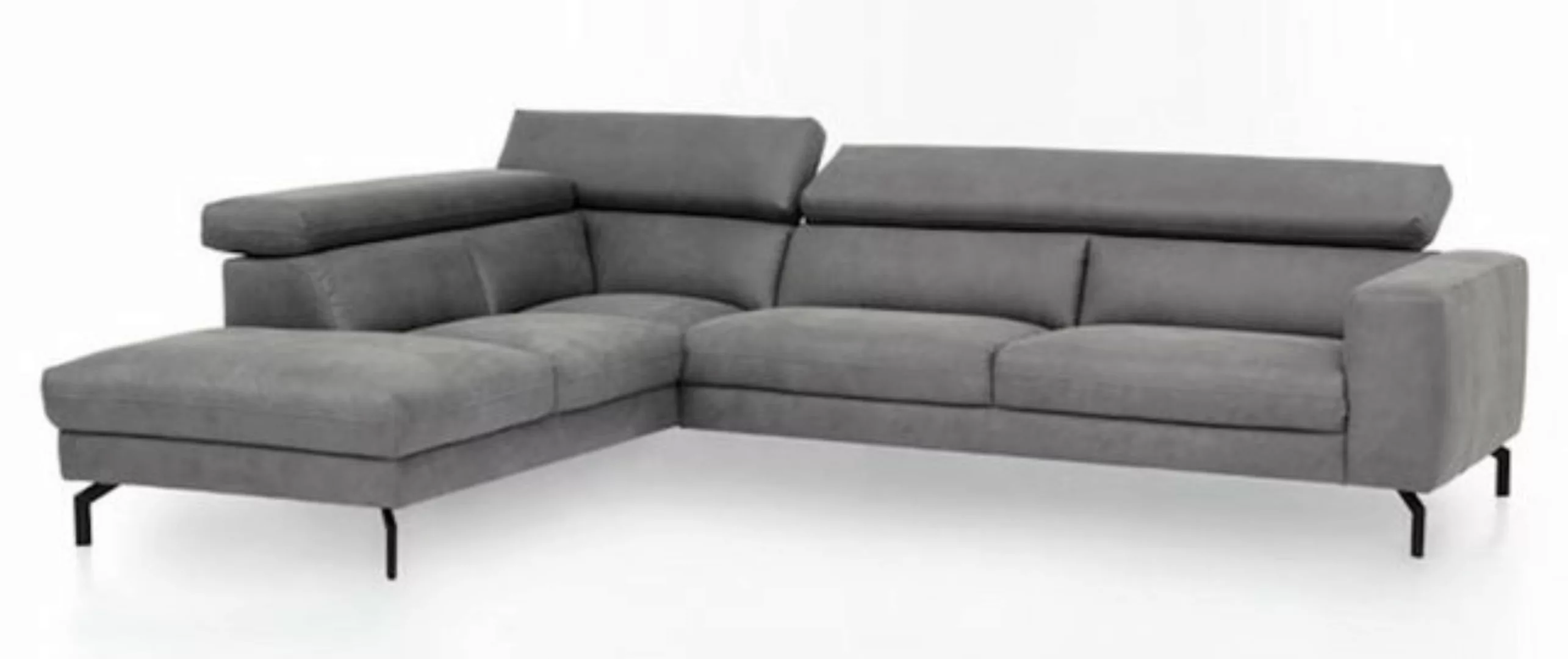 Feldmann-Wohnen Ecksofa Chenna, Chennai 1 Teile, 305x233x76-96cm grau Ottom günstig online kaufen