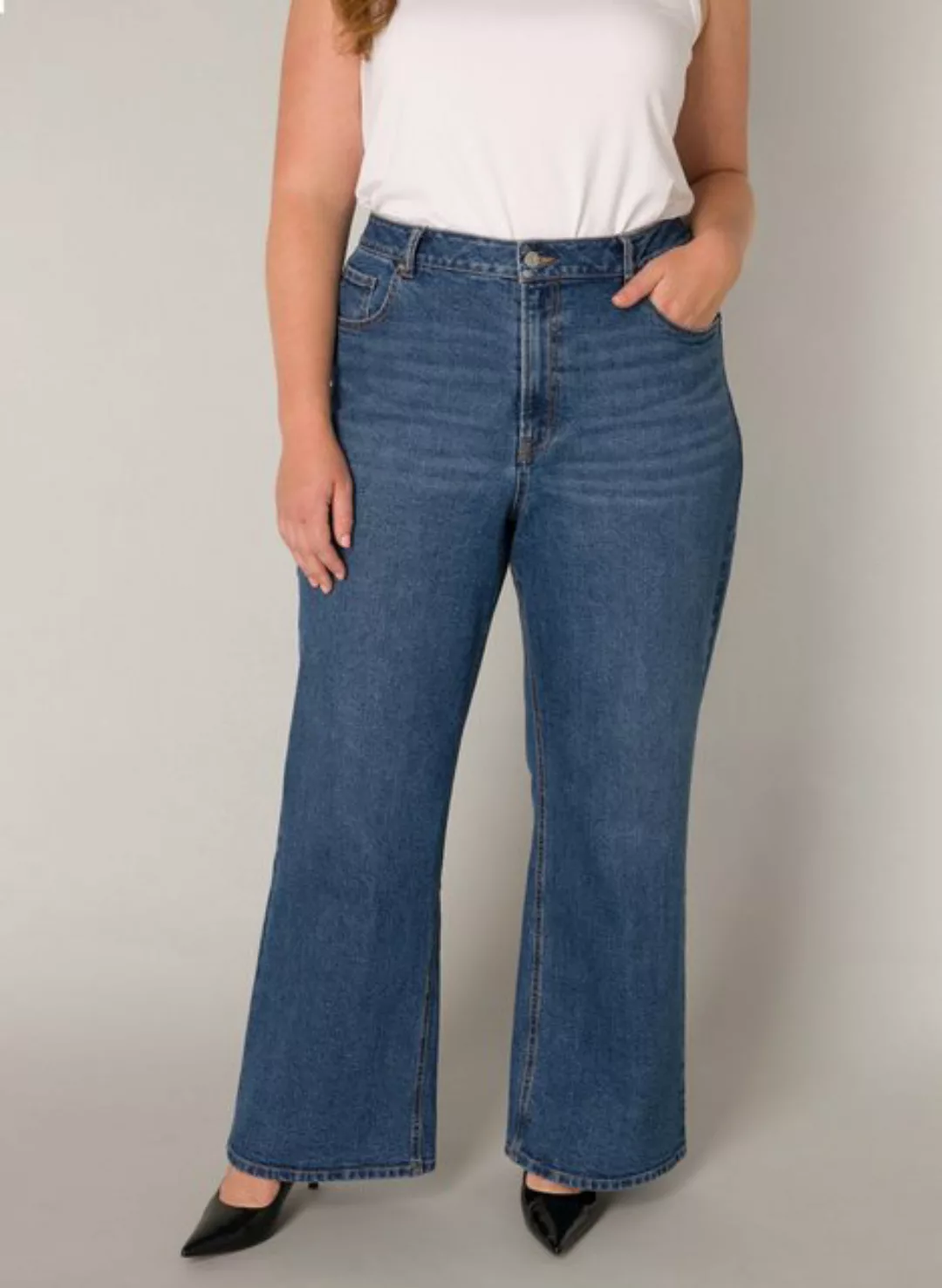 Base Level Curvy Weite Jeans, in großen Größen günstig online kaufen