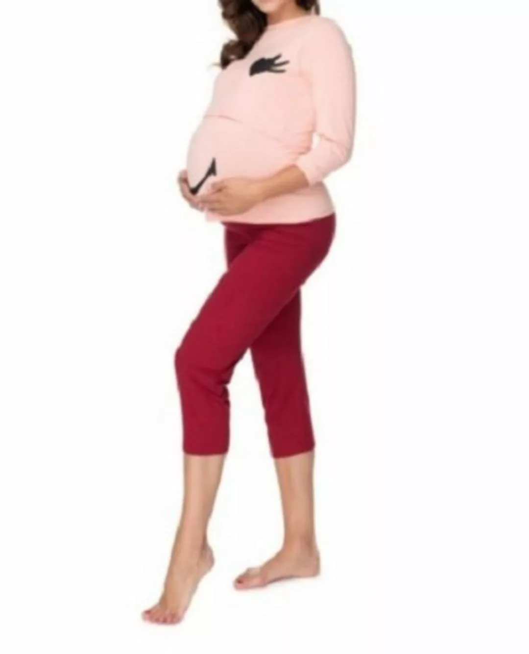 PeeKaBoo Umstandspyjama Schlafanzug Schwangerschaft Stillzeit Stillen günstig online kaufen