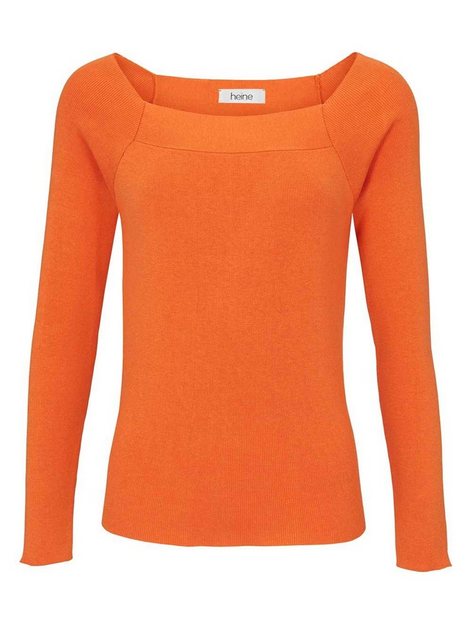 heine Troyer Heine Damen Feinstrickpullover, orange günstig online kaufen