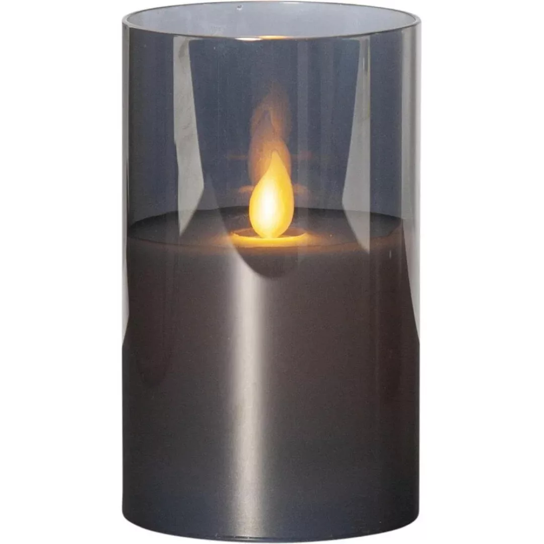 LED Kerze M-Twinkle in Grau 0,06W 125mm günstig online kaufen