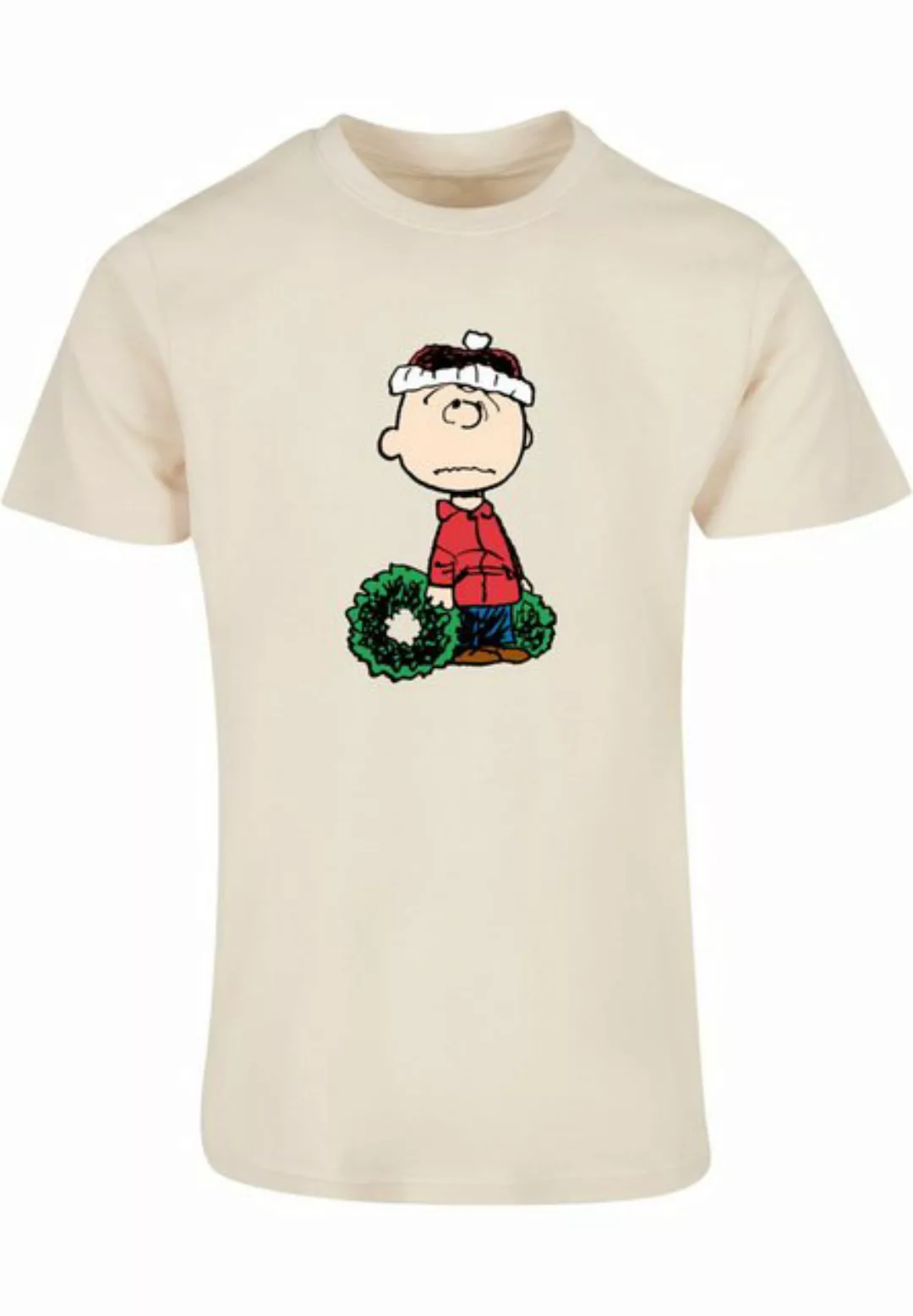 Merchcode T-Shirt Merchcode Herren Peanuts Wreath Basic Round Neck T-Shirt günstig online kaufen