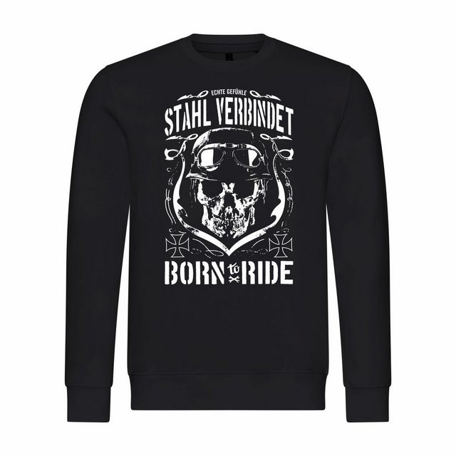 deinshirt Rundhalspullover Herren Sweatshirt Stahl verbindet Mit Print Moti günstig online kaufen