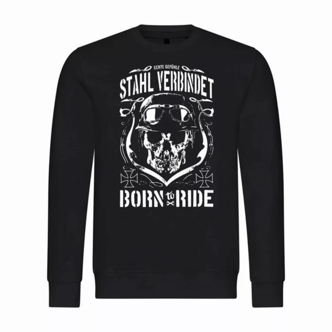 deinshirt Rundhalspullover Herren Pullover Stahl verbindet Mit Print Motiv, günstig online kaufen