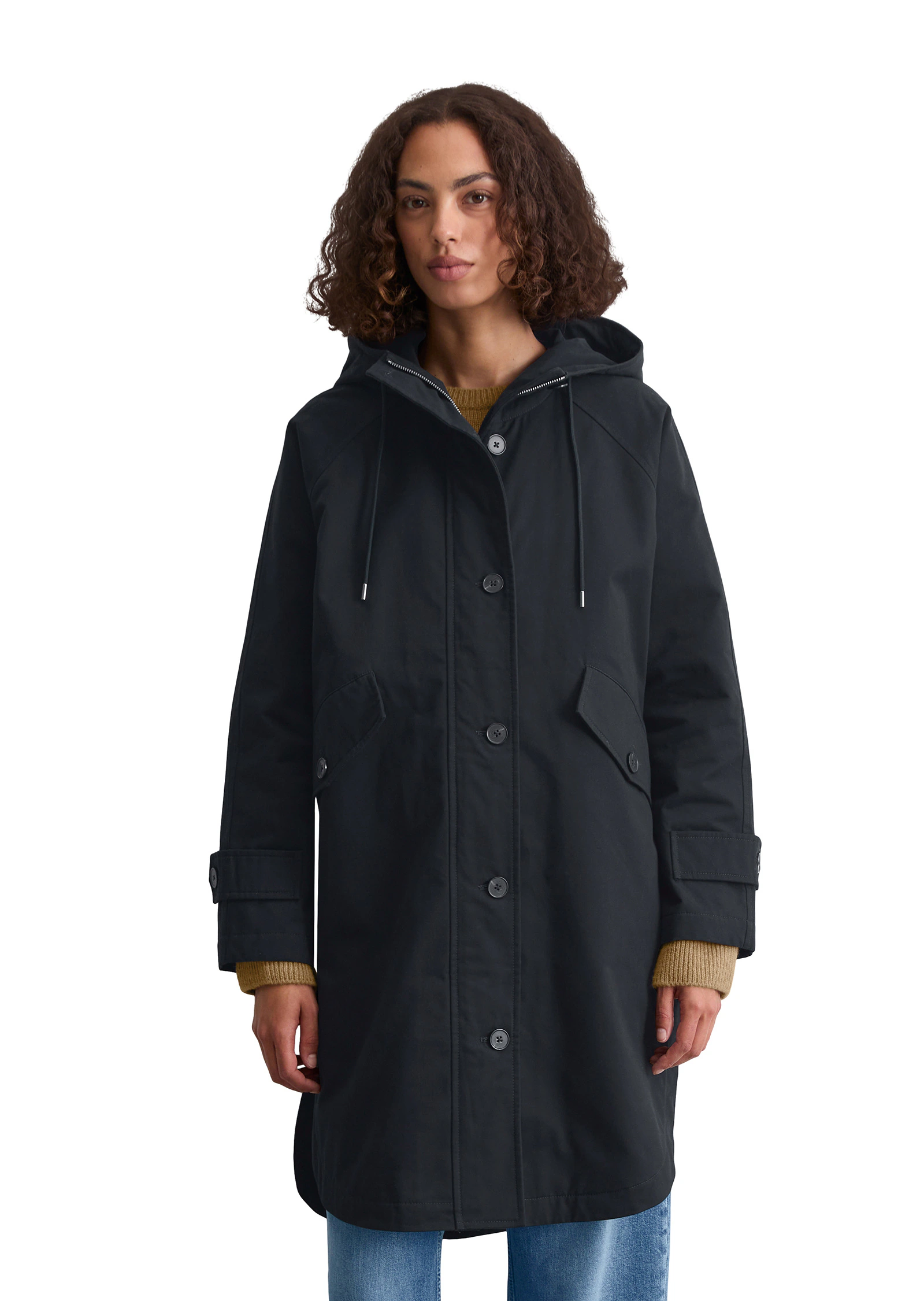 Marc OPolo Outdoorjacke "aus gepeachtem Baumwoll-Twill" günstig online kaufen