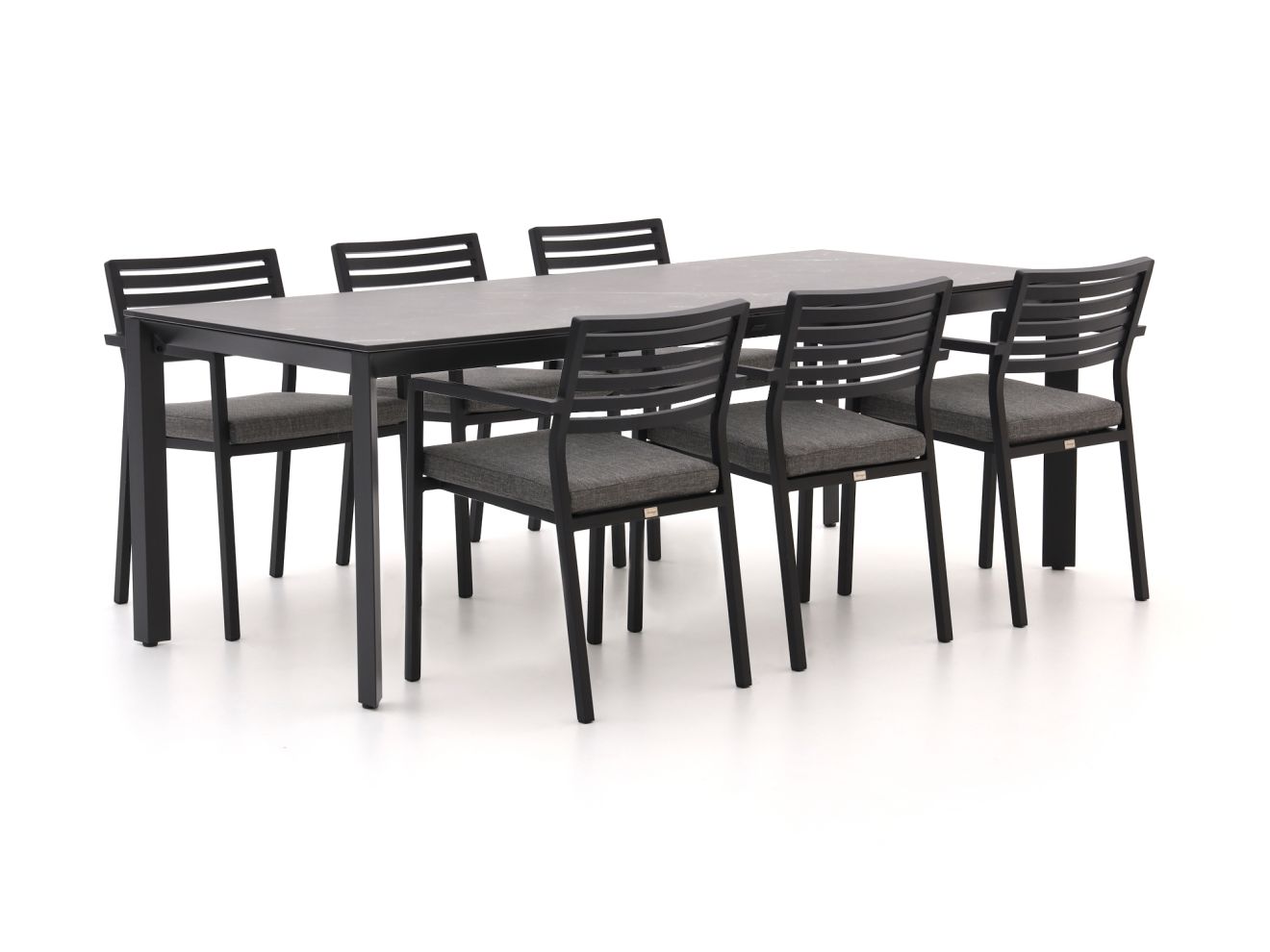 Bellagio Rumo/Sestino 220 cm Gartenmöbel-Set 7-teilig stapelbar günstig online kaufen