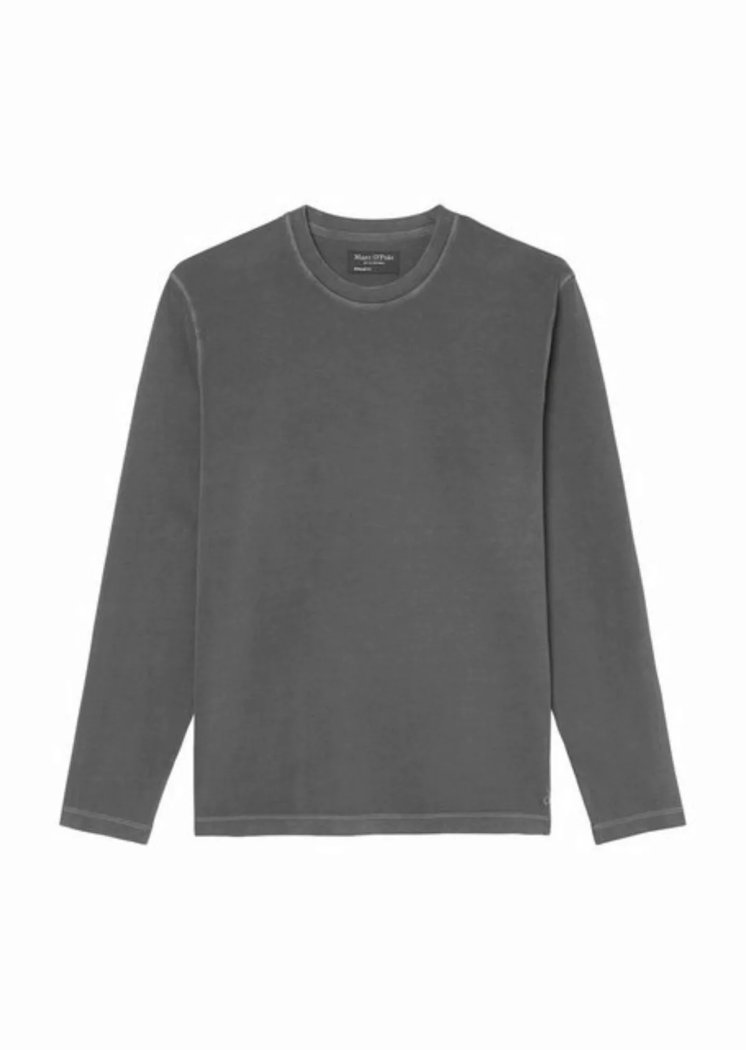 Marc OPolo Langarmshirt "T-shirt, long sleeve, crew neck, embroidery" günstig online kaufen