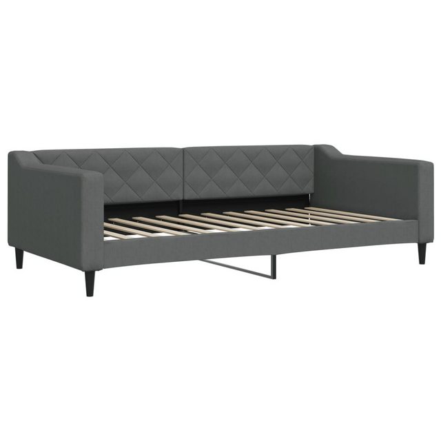 vidaXL Gästebett Tagesbett Dunkelgrau 100x200 cm Stoff Gästebett Schlafsofa günstig online kaufen