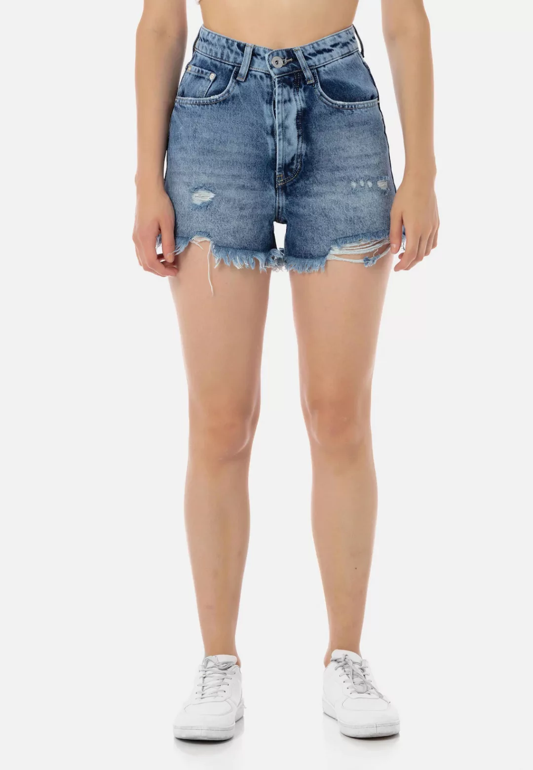 RedBridge Jeanshotpants Red Bridge Damen Jeans Shorts kurze Hose Frayed Hot günstig online kaufen