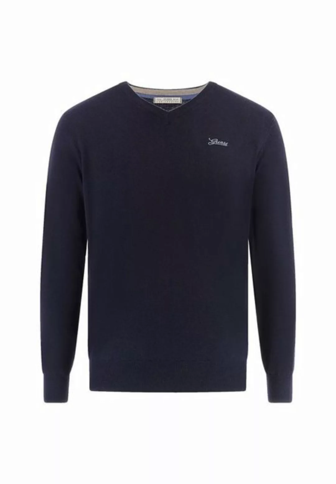 Guess Strickpullover Strickpullover Vance Langarmshirt V-Neck (1-tlg) günstig online kaufen