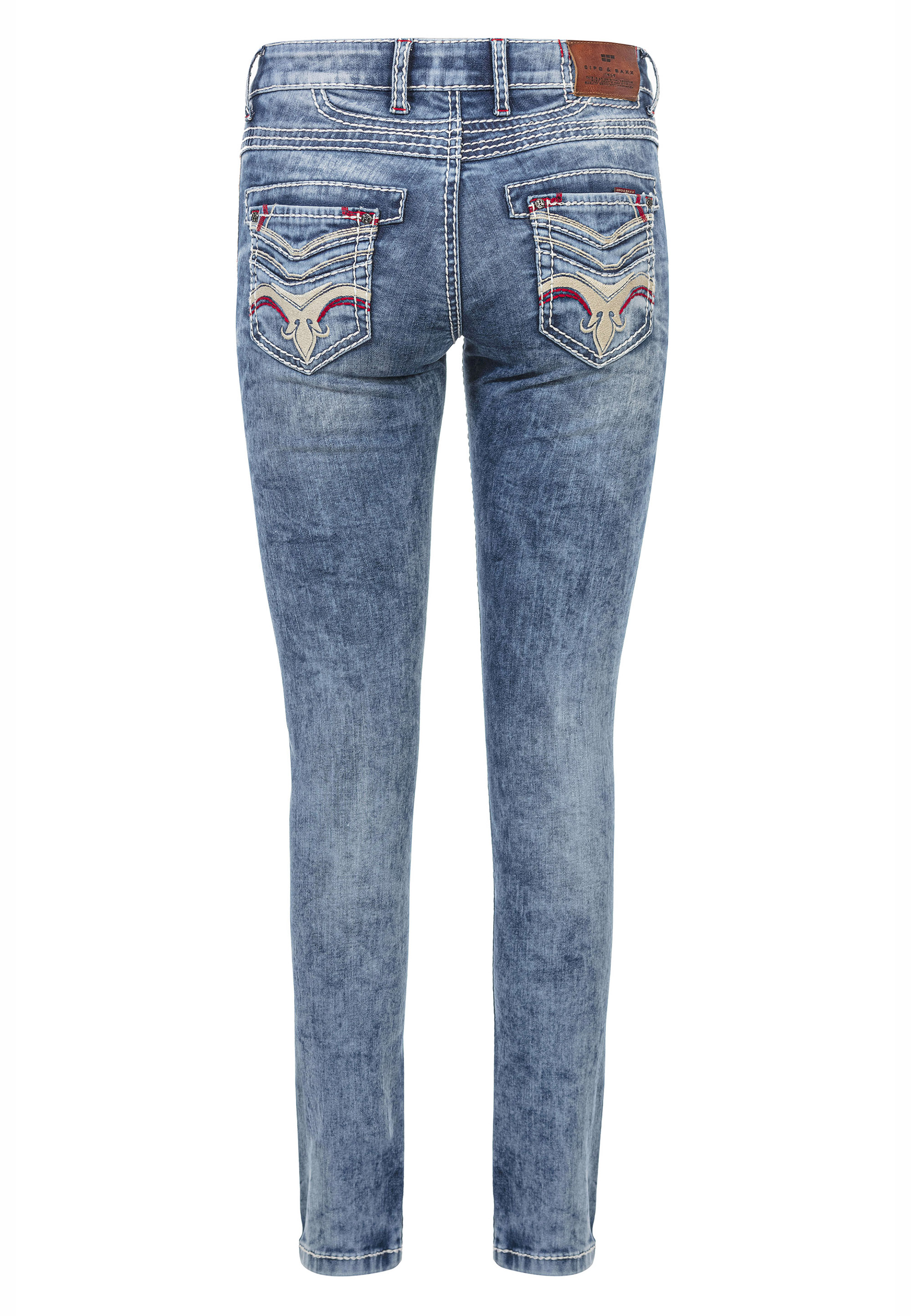 Cipo & Baxx Slim-fit-Jeans, mit angesagten Used-Elementen günstig online kaufen