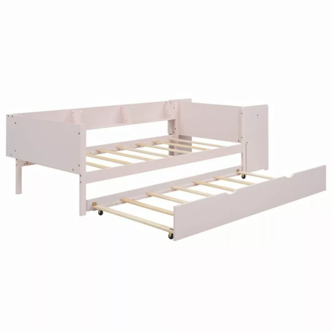 Gotagee Kinderbett Modern Flachbett 90x200cm Einzelbett mit Ausziehbett Sch günstig online kaufen