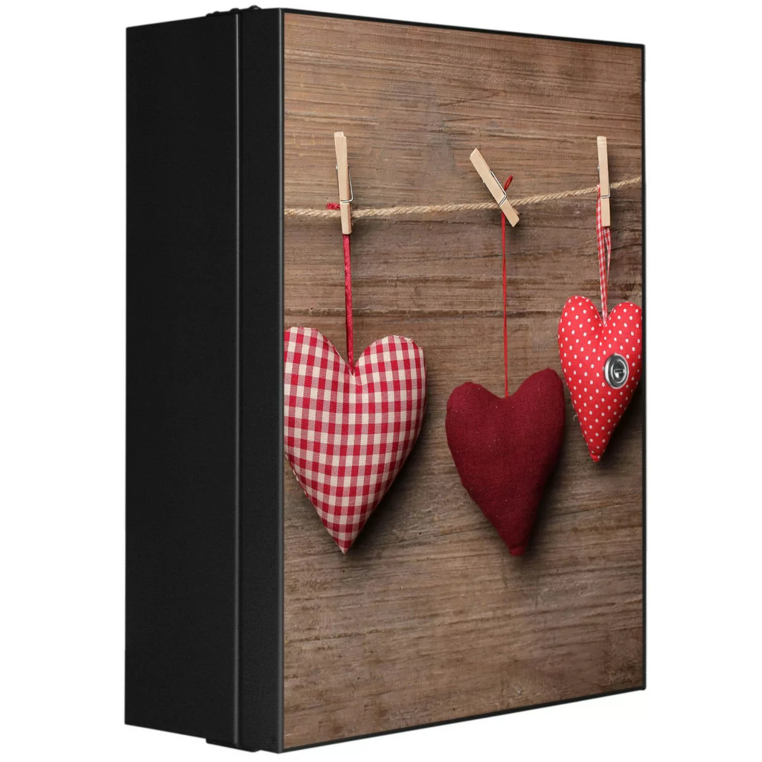 Banjado XXL Medizinschrank Abschliessbar 35x46x15cm Arzneischrank Anthrazit günstig online kaufen