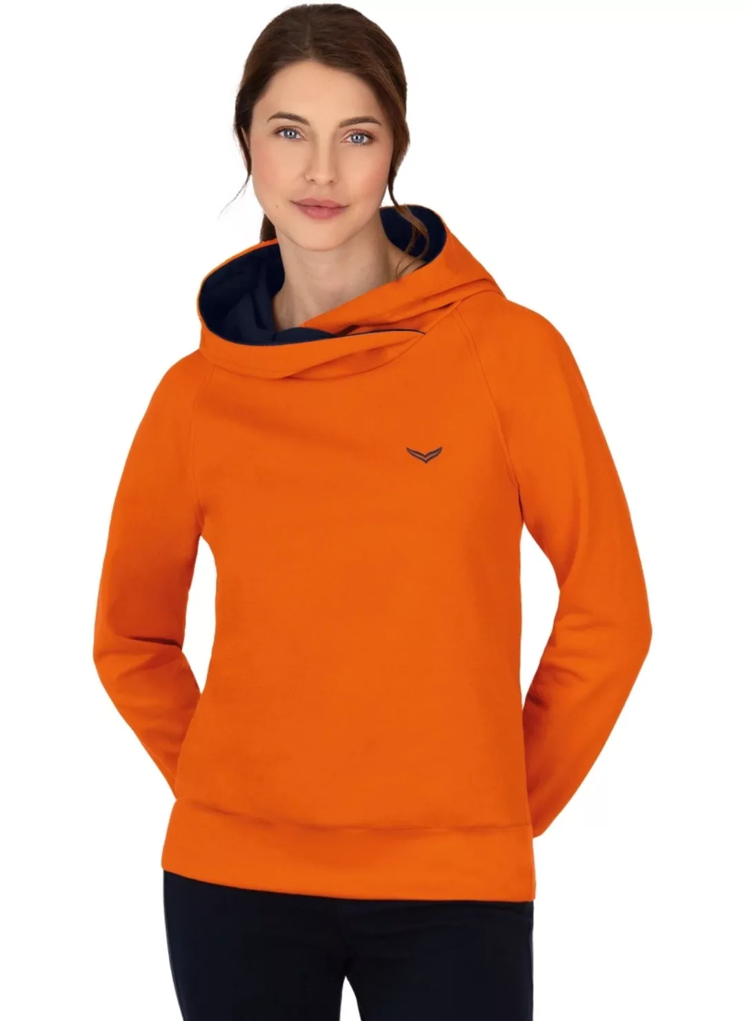 Trigema Sweatshirt "TRIGEMA Modischer Hoodie aus Biobaumwolle (kbA)" günstig online kaufen