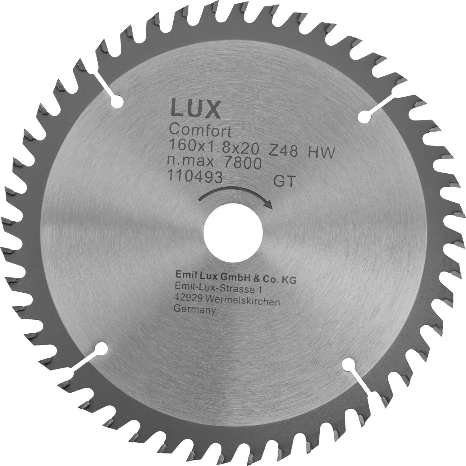 LUX HM-Kreissägeblatt 160 mm x 20 mm 48 Z günstig online kaufen