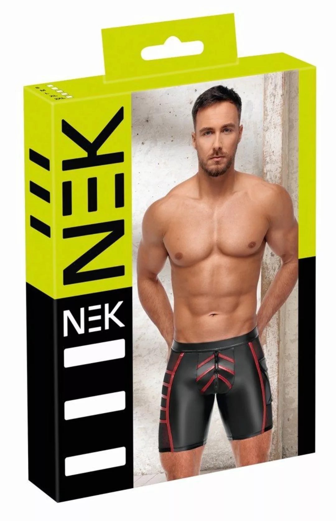 NEK Boxershorts Men's Shorts Black/Red S günstig online kaufen