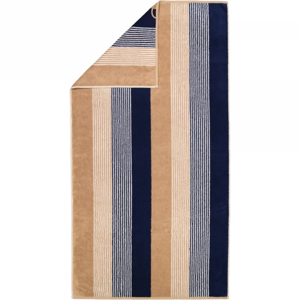 Cawö Handtücher Coast Repeat 6214 - Farbe: navy-natur - 31 - Duschtuch 70x1 günstig online kaufen