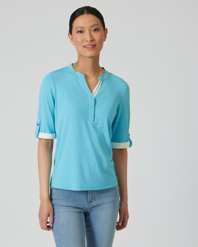 NYLAH by Franzi Knuppe Shirt mit Kontrast-Details günstig online kaufen