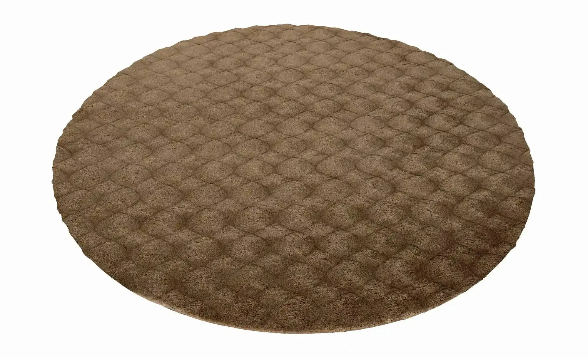 Teppich   ¦ beige ¦ Synthetische Fasern ¦ Maße (cm): B: 200 H: 3  Ø: 200 Te günstig online kaufen