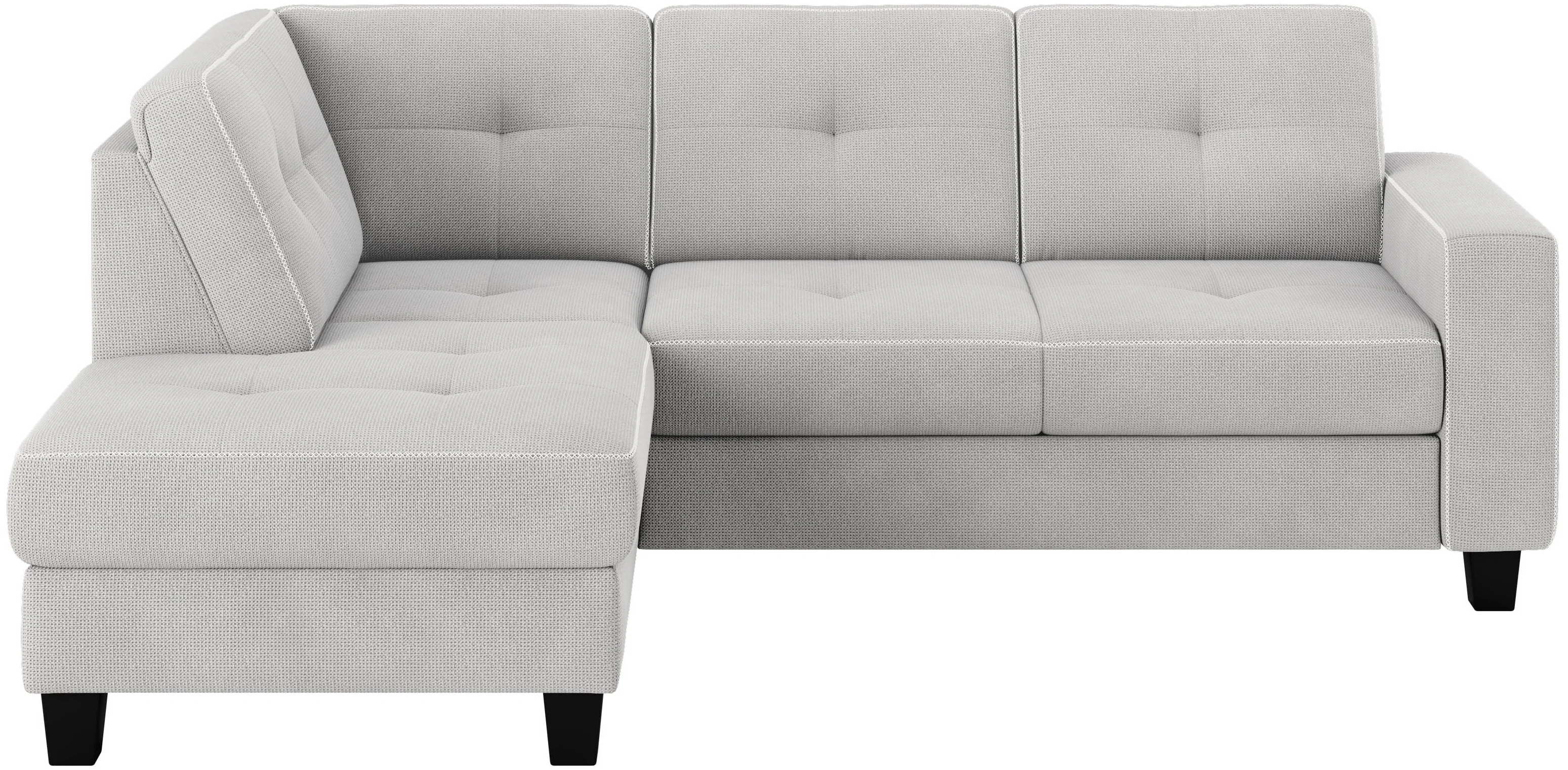 Places of Style Ecksofa »Varese«, Kreuznaht in beige günstig online kaufen