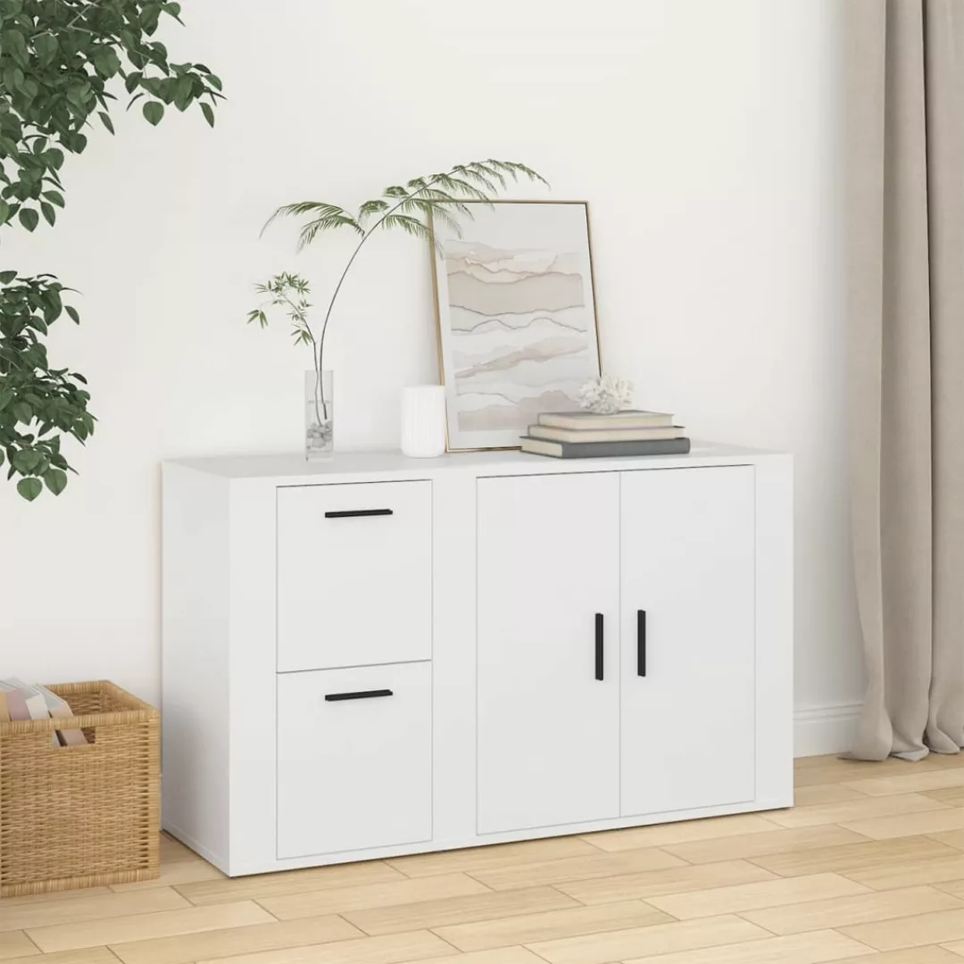 Vidaxl Sideboard Weiß 100x33x59,5 Cm Holzwerkstoff günstig online kaufen