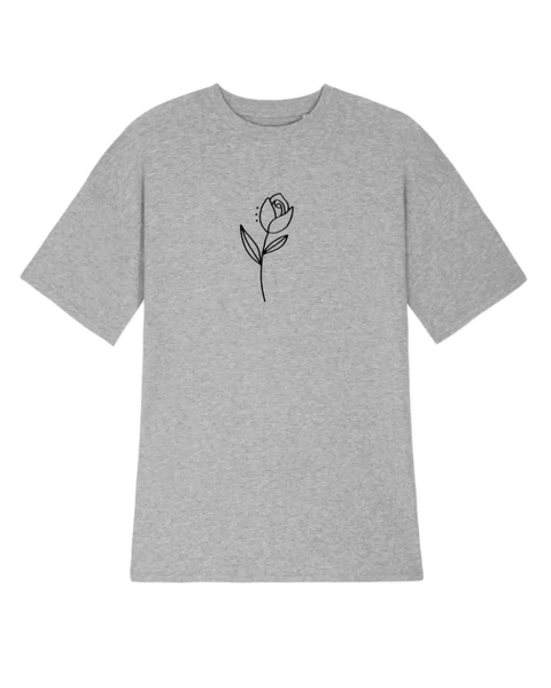 Bio Damen Oversize T-shirt-kleid "Flower" günstig online kaufen