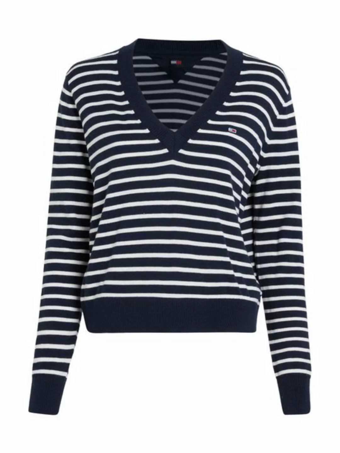 Tommy Jeans Curve V-Ausschnitt-Pullover TJW ESSENTIAL VNECK SWEATER EXT in günstig online kaufen