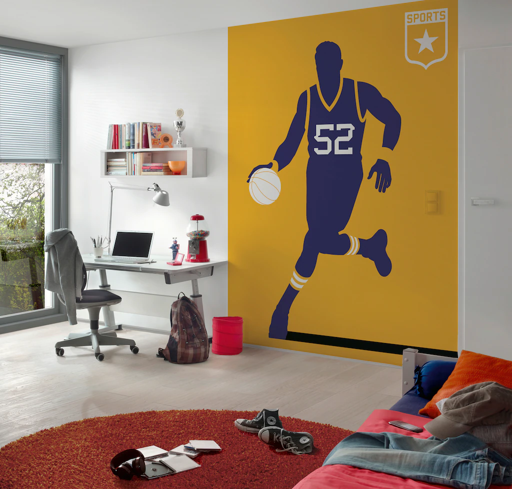 living walls Fototapete »ARTist Basketball«, Vlies, Wand, Schräge günstig online kaufen
